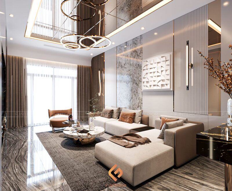 phong cách thiết kế nội thất modern luxury