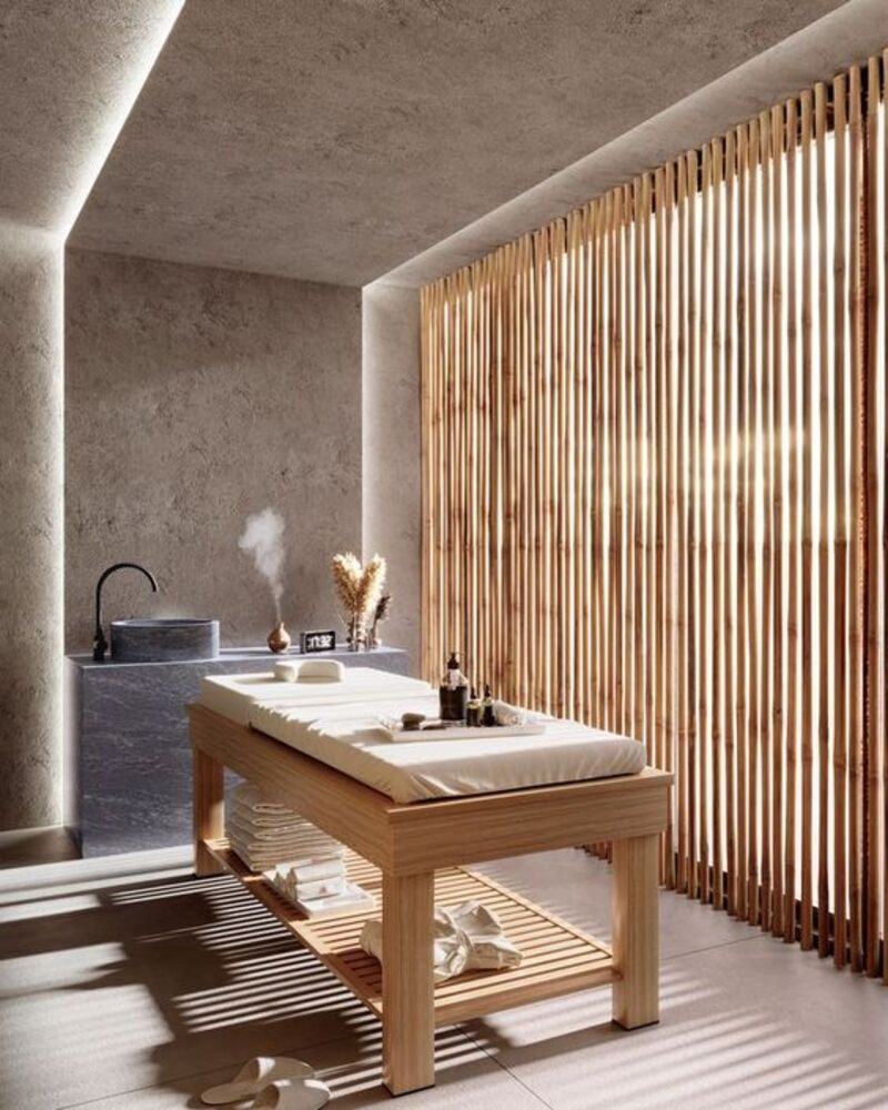 Mẫu thiết kế spa 20m2 theo phong cách Zen.