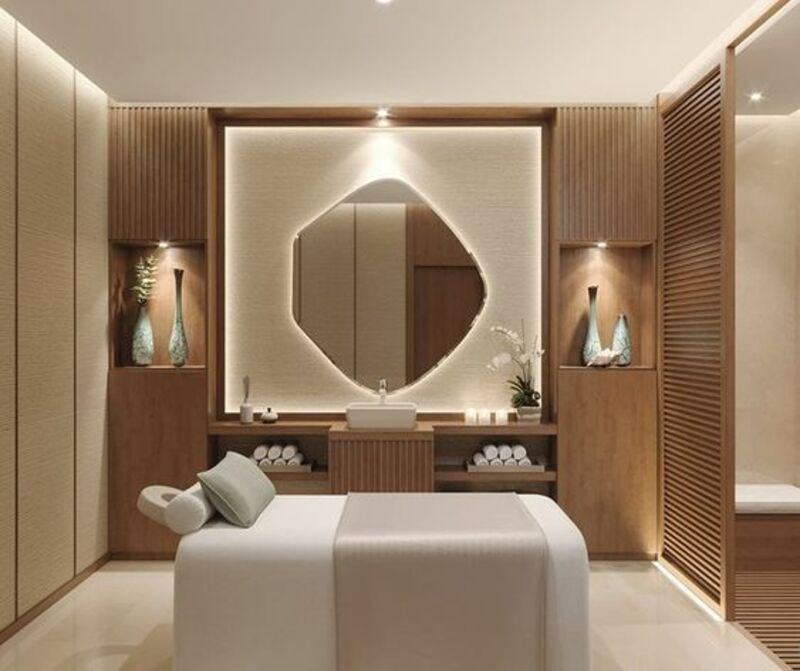 Thiết kế nội thất spa 20m2 phong cách Zen.