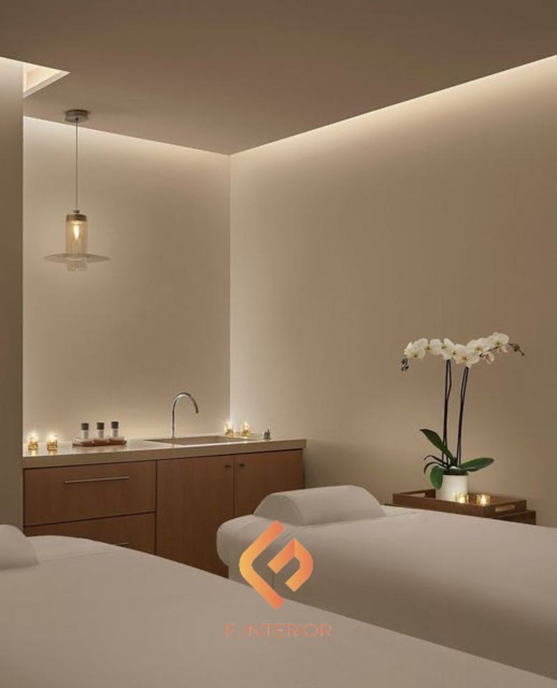 thiết kế nội thất không gian spa 20m2 đẹp