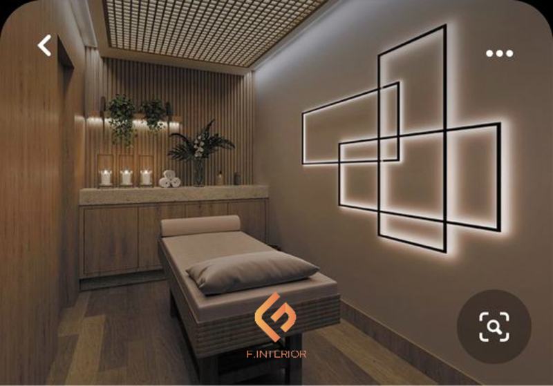 thiết kế nội thất không gian spa 20m2