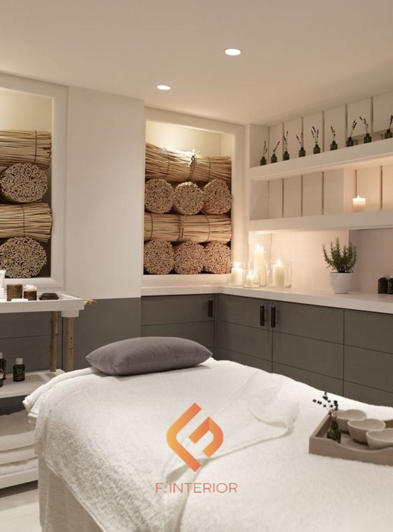 Thiết kế nội thất spa 20m2 đẹp hiện đại.