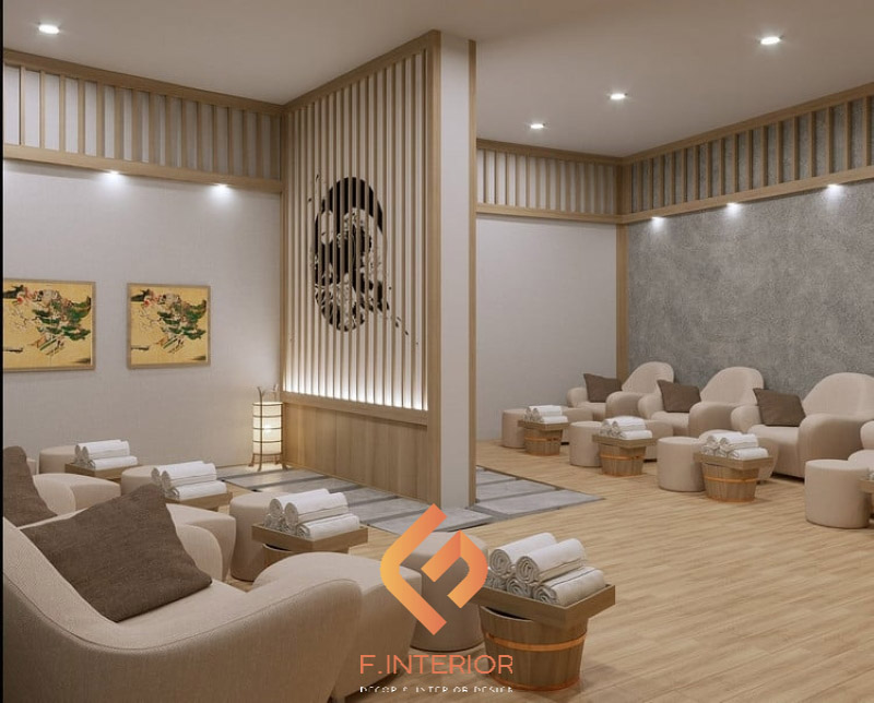 không gian thiết kế spa mẹ và bé