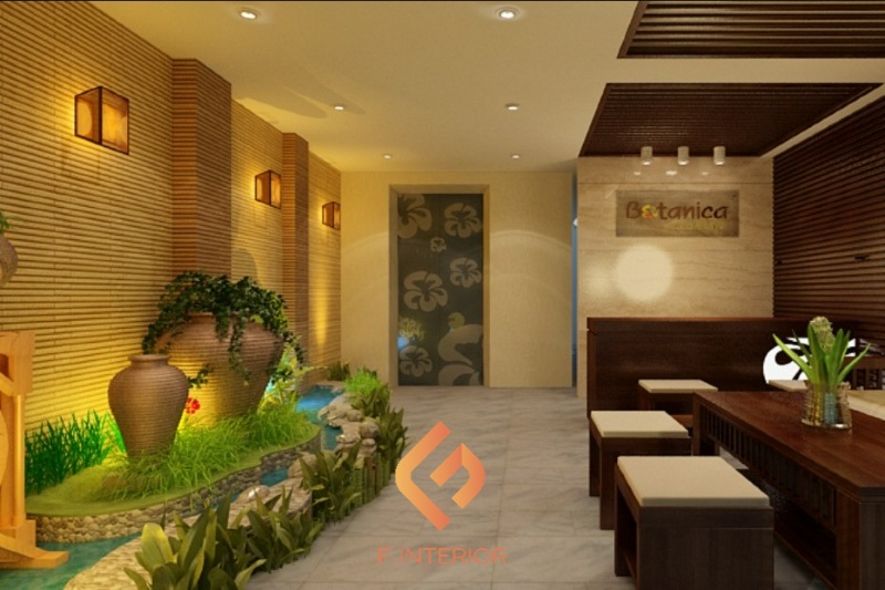 thiết kế phòng khách spa hiện đại