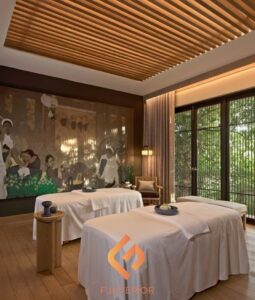 thiết kế spa 2 giường