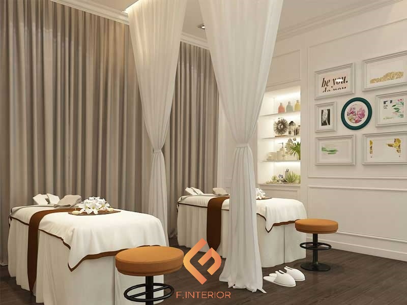 thiết kế spa mini 2 giường