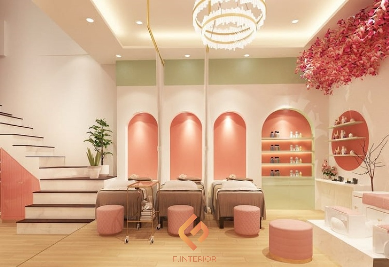 thiết kế spa nhà ống độc đáo