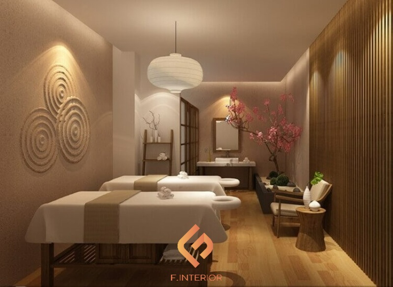 thiết kế spa nhỏ 2 giường