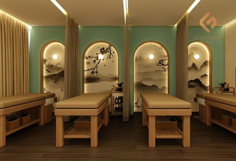 thiết kế spa phun xăm nhỏ