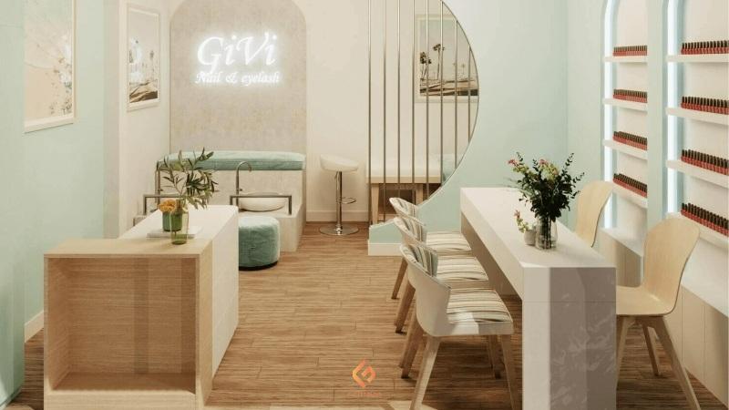 thiết kế tiệm nail