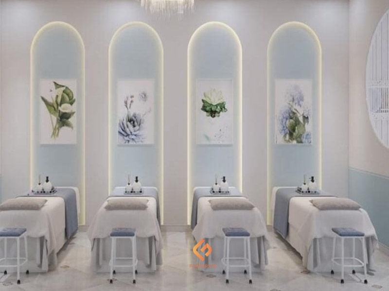 thiết kế tiệm spa nhỏ