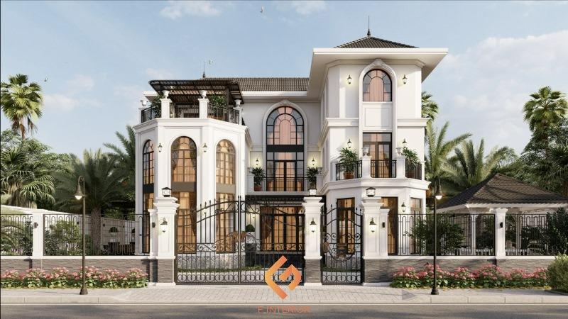 thiết kế nội thất biệt thự indochine