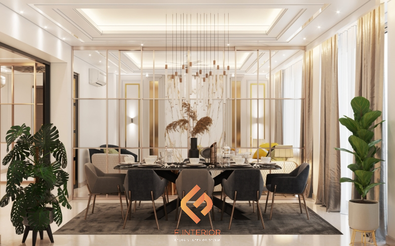thiết kế nội thất biệt thự luxury