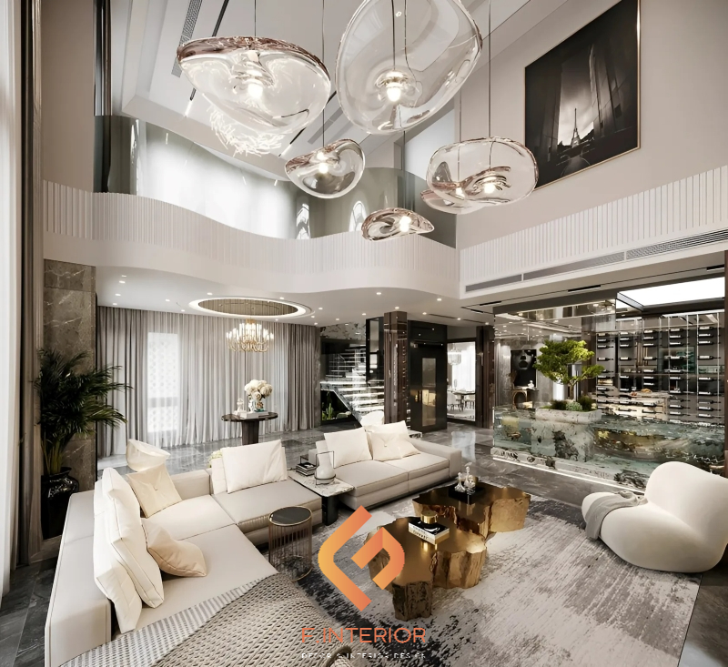 thiết kế nội thất biệt thự luxury