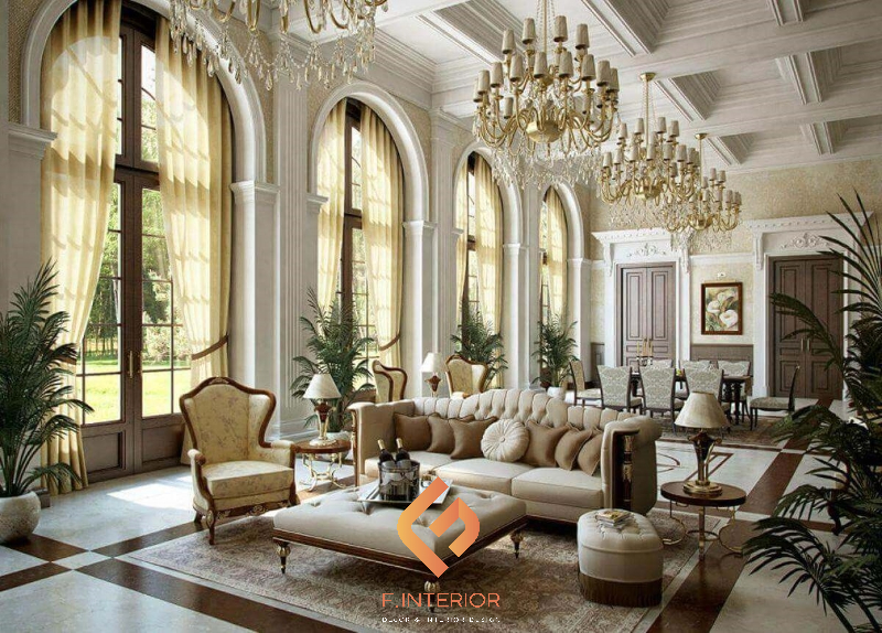 thiết kế nội thất biệt thự luxury