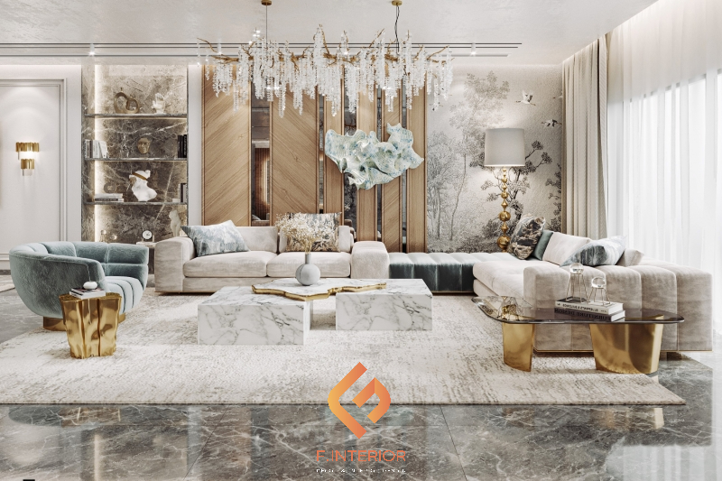 thiết kế nội thất biệt thự luxury