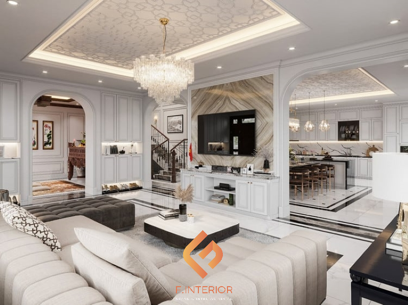thiết kế nội thất biệt thự luxury