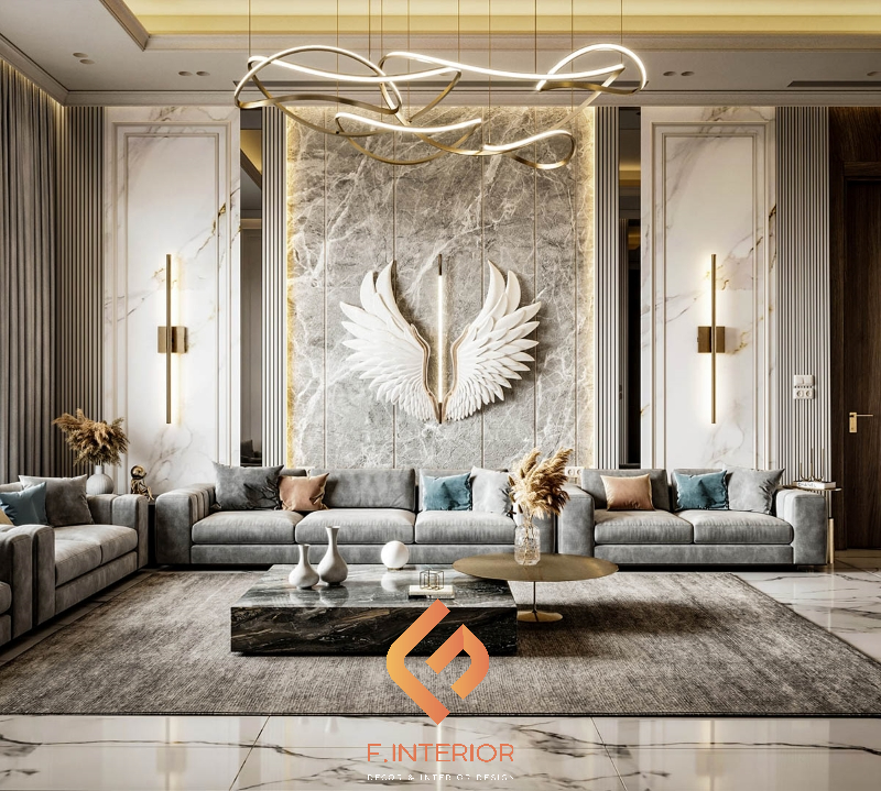 thiết kế nội thất biệt thự luxury