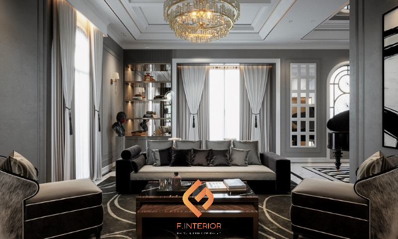 thiết kế nội thất biệt thự luxury