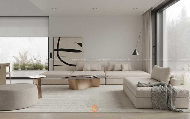 thiết kế nội thất phòng khách biệt thự