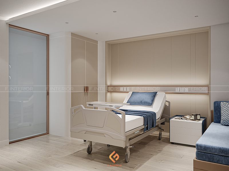 F.Interior chọn tone xanh theo màu logo cho phòng khám Latin