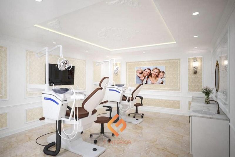 thiết kế phòng khám nha khoa diện tích nhỏ