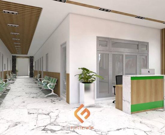 thiết kế phòng mạch tư