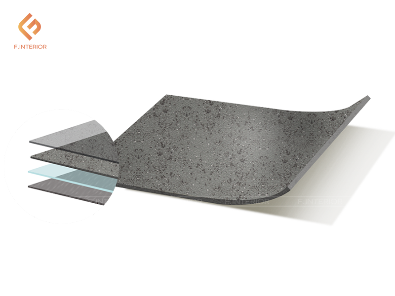 Cấu tạo sàn vinyl kháng khuẩn với lớp phủ PUR và công nghệ Nano Silver