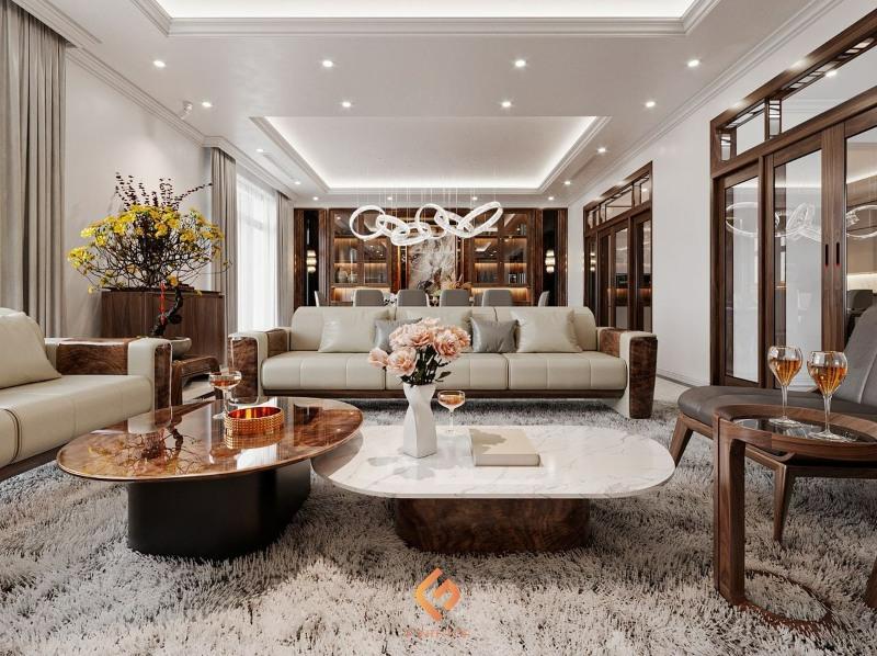 thiết kế nội thất biệt thự quận 8