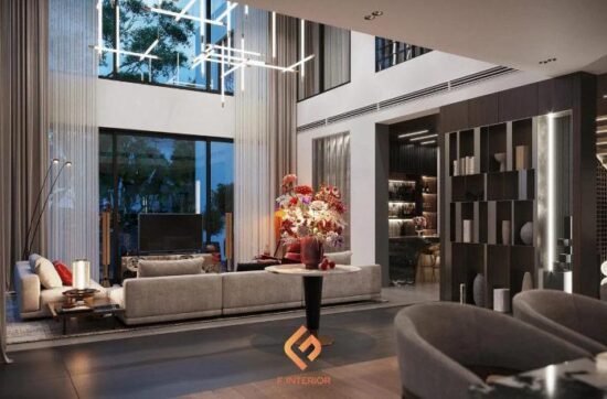 thiết kế nội thất biệt thự quận 8
