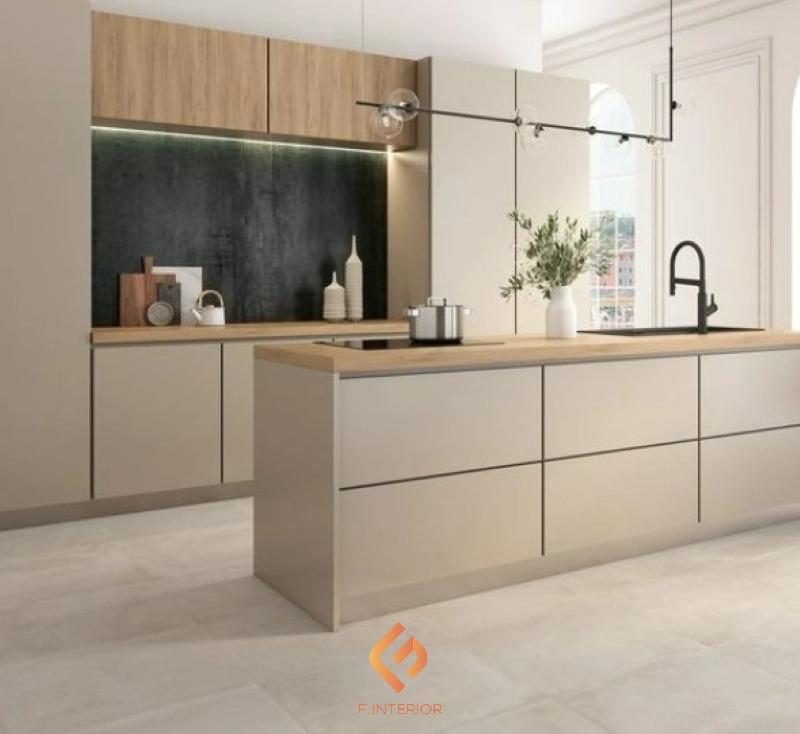 thiết kế nội thất phòng bếp biệt thự
