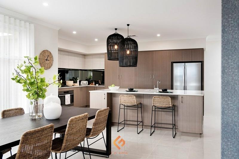 thiết kế nội thất phòng bếp biệt thự
