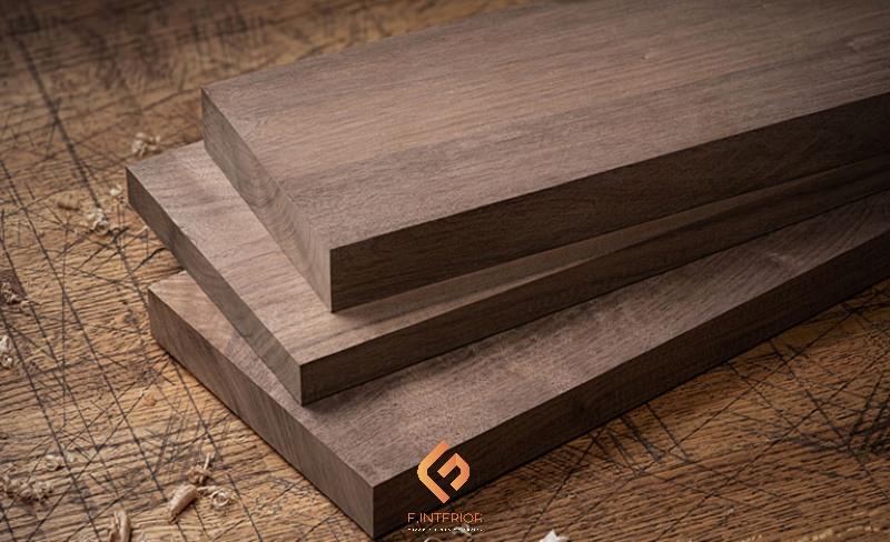 thiết kế nội thất biệt thự gỗ óc chó