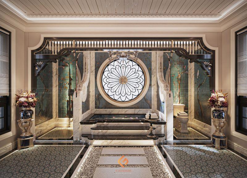 thiết kế nội thất biệt thự indochine
