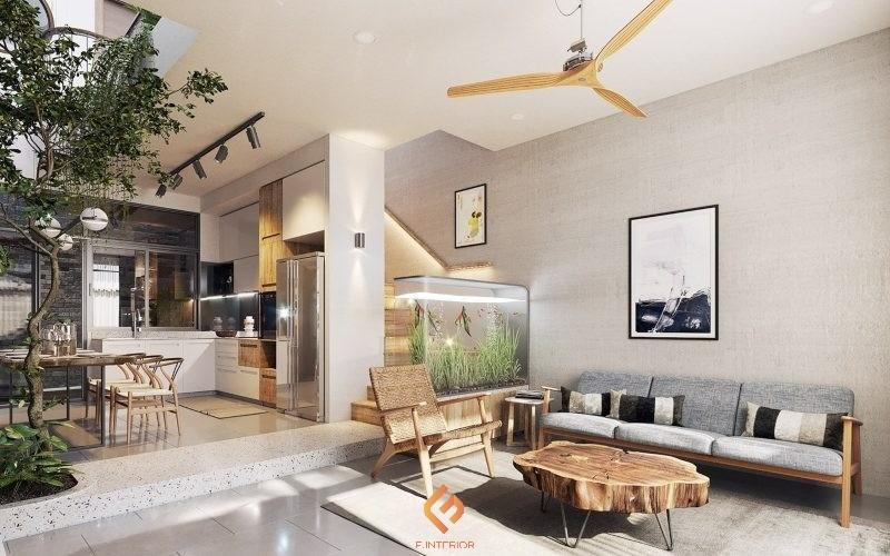 thiết kế nội thất biệt thự mini