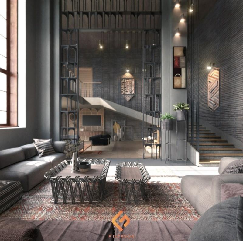 thiết kế nội thất biệt thự mini