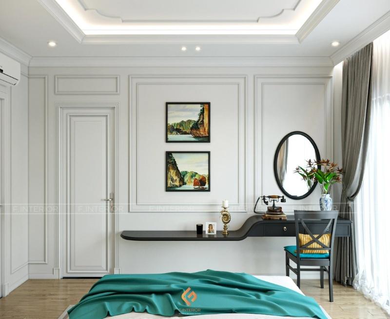 thiết kế nội thất phòng ngủ biệt thự