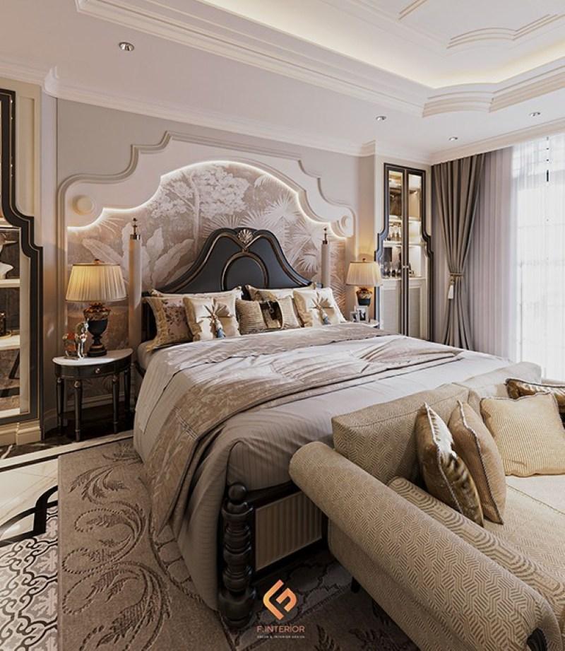 thiết kế nội thất phòng ngủ biệt thự