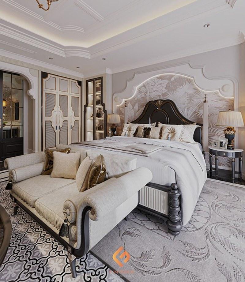 thiết kế nội thất phòng ngủ biệt thự