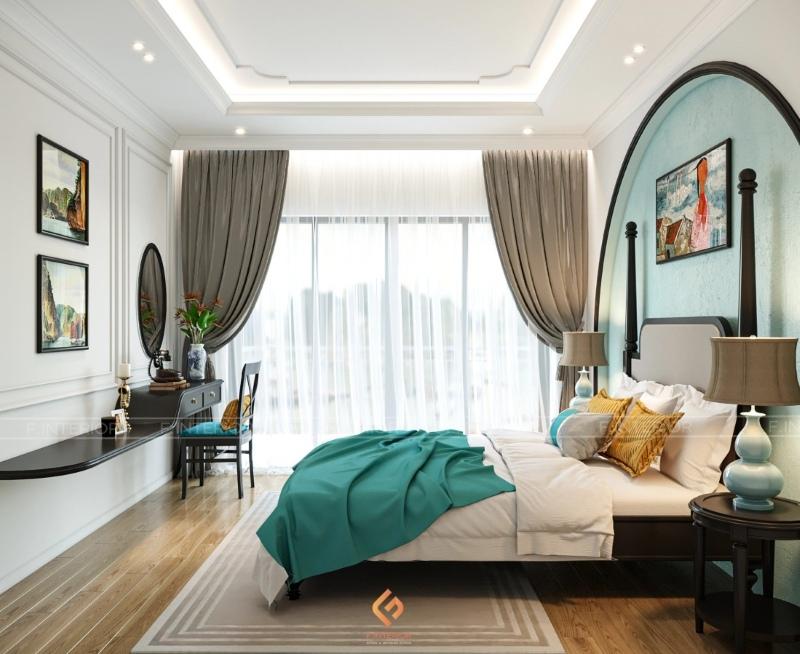 thiết kế nội thất phòng ngủ biệt thự