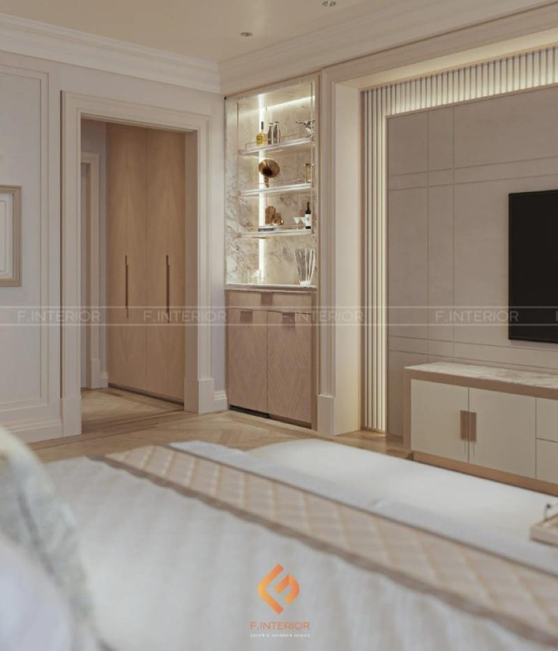 thiết kế nội thất phòng ngủ biệt thự