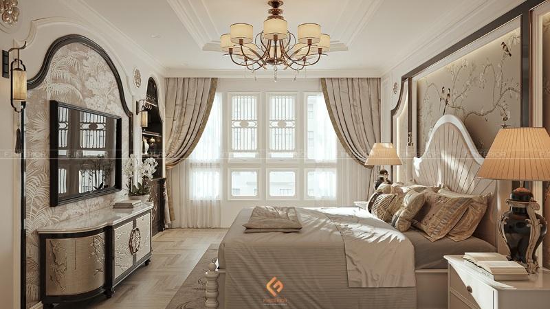 thiết kế nội thất phòng ngủ biệt thự
