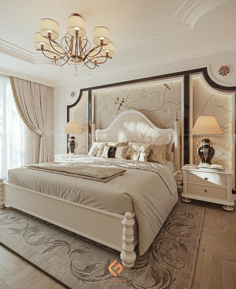 thiết kế nội thất phòng ngủ biệt thự
