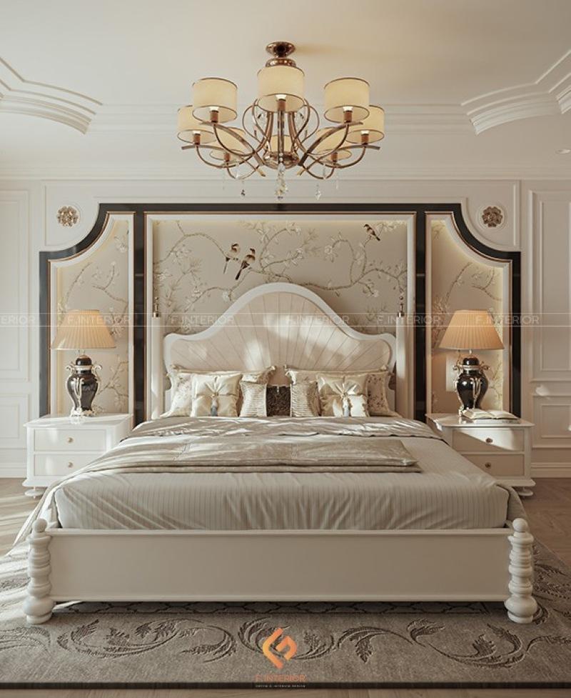 thiết kế nội thất phòng ngủ biệt thự