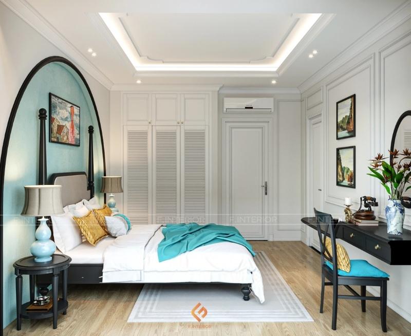 thiết kế nội thất phòng ngủ biệt thự