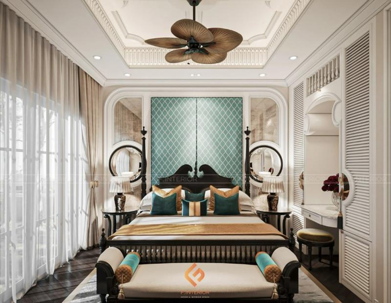 thiết kế nội thất phòng ngủ biệt thự