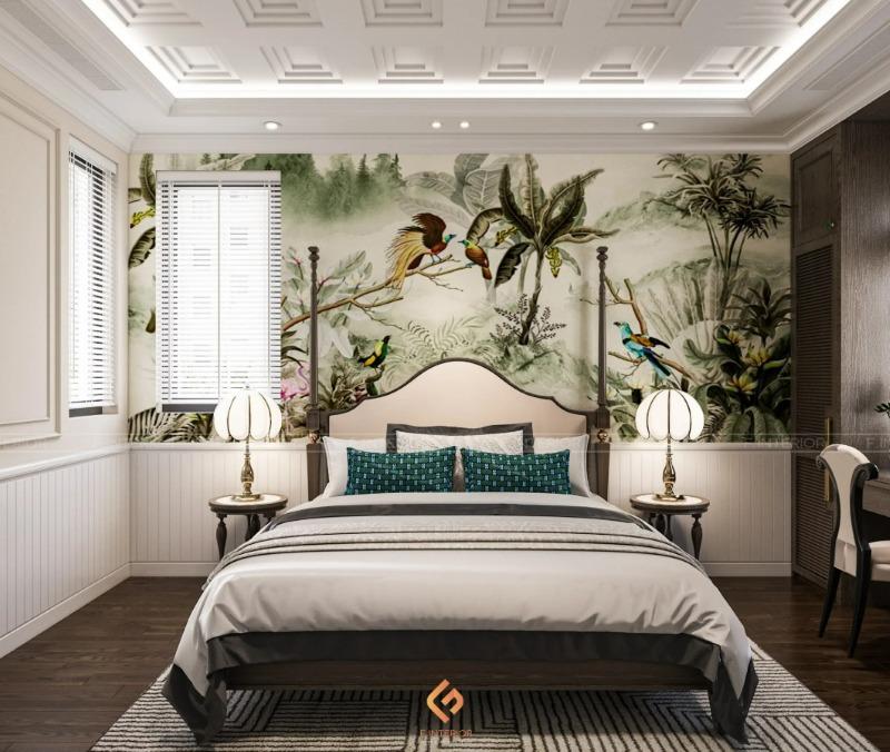 thiết kế nội thất phòng ngủ biệt thự