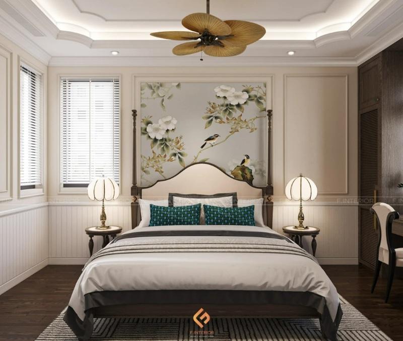 thiết kế nội thất phòng ngủ biệt thự