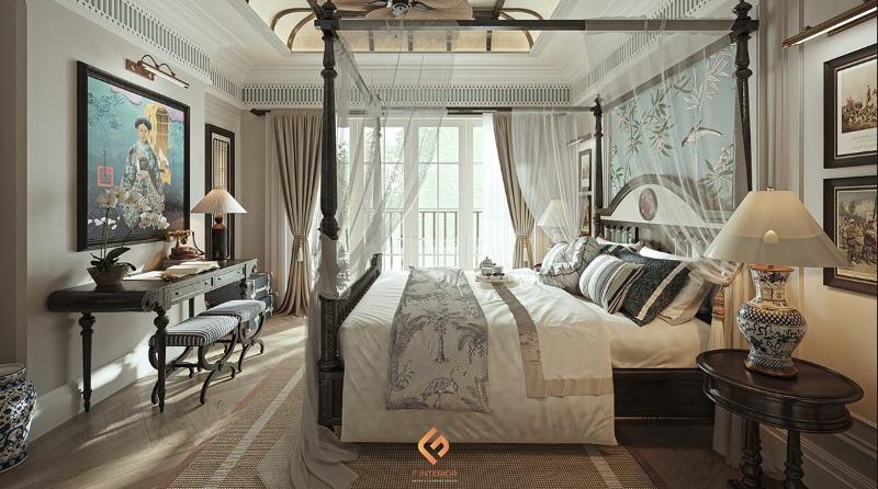 thiết kế nội thất phòng ngủ biệt thự