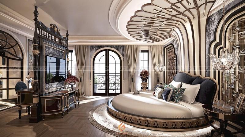 thiết kế nội thất phòng ngủ biệt thự